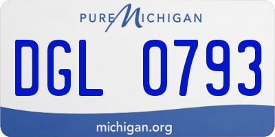 MI license plate DGL0793