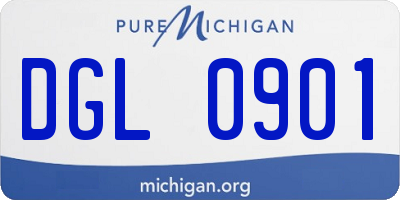 MI license plate DGL0901