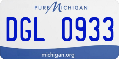 MI license plate DGL0933