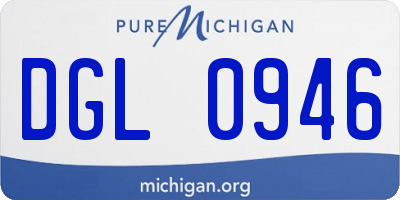 MI license plate DGL0946