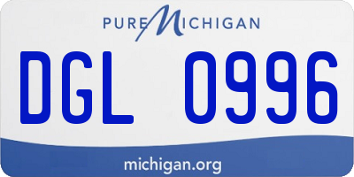 MI license plate DGL0996