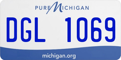MI license plate DGL1069