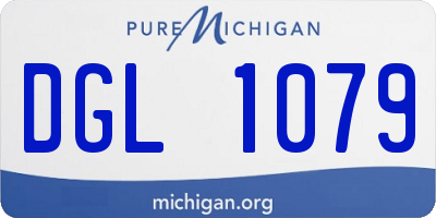 MI license plate DGL1079