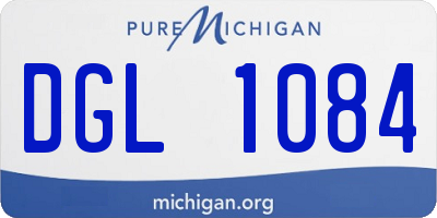MI license plate DGL1084