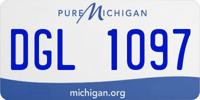 MI license plate DGL1097
