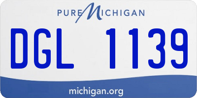 MI license plate DGL1139