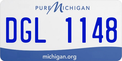 MI license plate DGL1148