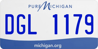 MI license plate DGL1179