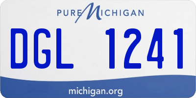 MI license plate DGL1241