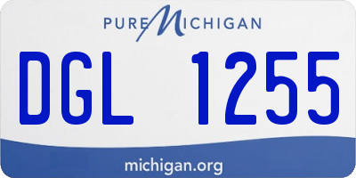 MI license plate DGL1255
