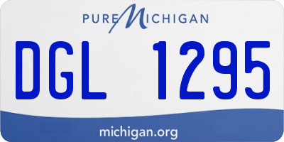 MI license plate DGL1295