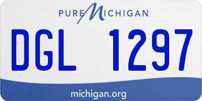 MI license plate DGL1297