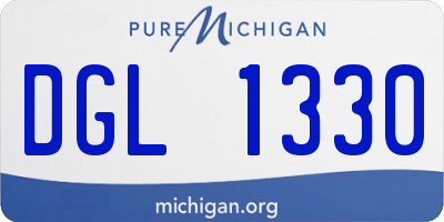 MI license plate DGL1330