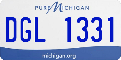 MI license plate DGL1331