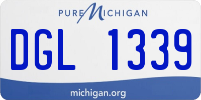 MI license plate DGL1339