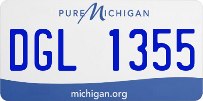 MI license plate DGL1355