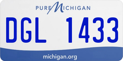 MI license plate DGL1433