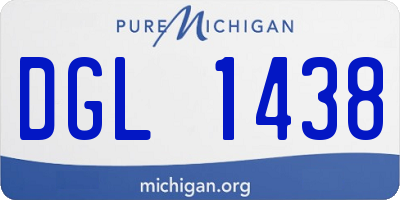 MI license plate DGL1438