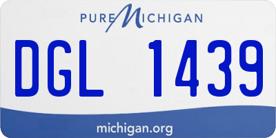 MI license plate DGL1439