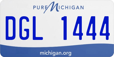 MI license plate DGL1444