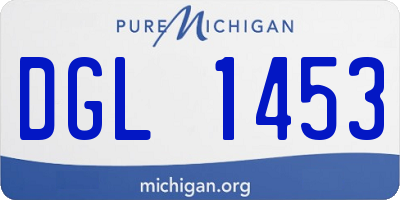MI license plate DGL1453
