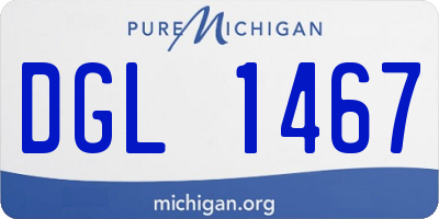 MI license plate DGL1467