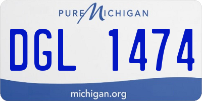 MI license plate DGL1474