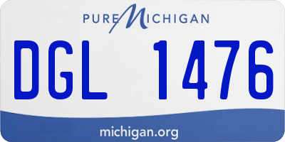 MI license plate DGL1476