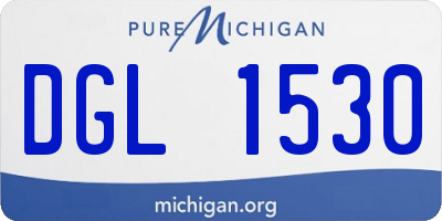MI license plate DGL1530