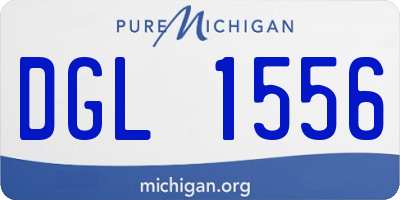 MI license plate DGL1556