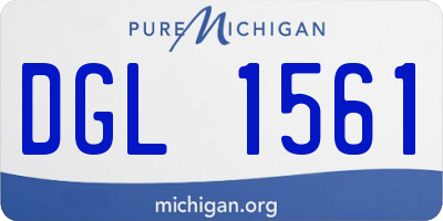MI license plate DGL1561
