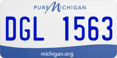 MI license plate DGL1563