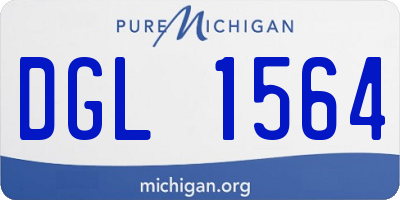 MI license plate DGL1564