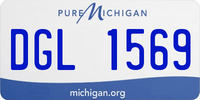 MI license plate DGL1569