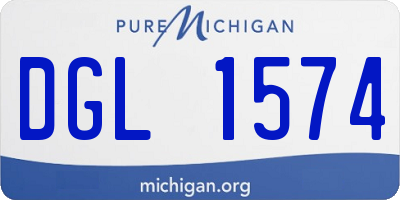 MI license plate DGL1574