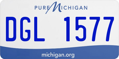 MI license plate DGL1577