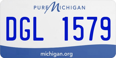MI license plate DGL1579