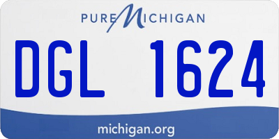 MI license plate DGL1624