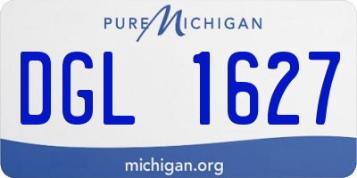 MI license plate DGL1627