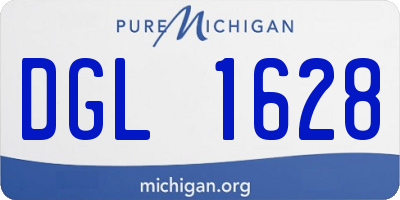 MI license plate DGL1628