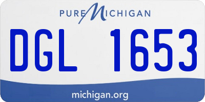 MI license plate DGL1653