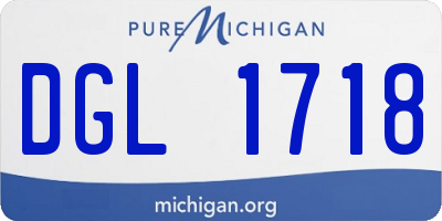 MI license plate DGL1718