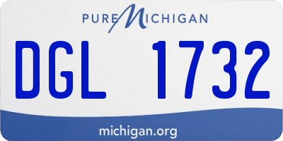 MI license plate DGL1732