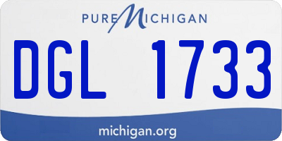 MI license plate DGL1733