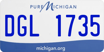 MI license plate DGL1735