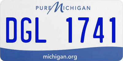 MI license plate DGL1741