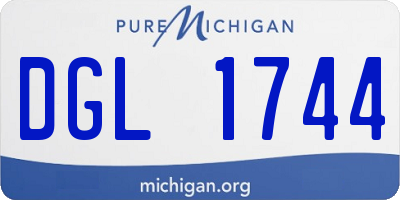 MI license plate DGL1744
