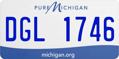 MI license plate DGL1746