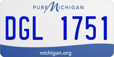 MI license plate DGL1751