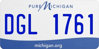 MI license plate DGL1761
